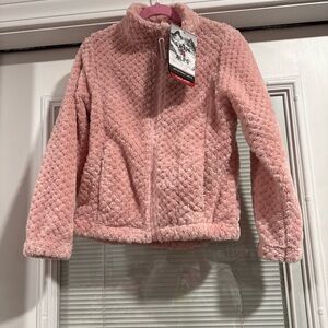 New Pink Swiss Alps Fleece Jacket Girls Size 5-6